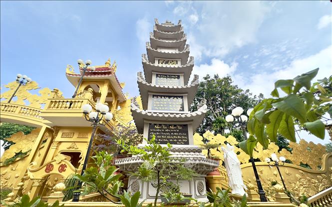 Kiến trúc chùa Phước Thành rất tinh tế và độc đáo. Ảnh: Thanh Sang - TTXVN